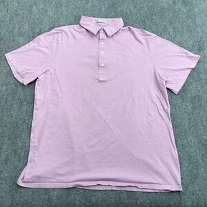 CRIQUET Polo Shirt Mens‎ XXL 2XL Purple 100% Organic Cotton Short Sleeve
